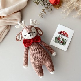 Resim Amigurumi Matilda Oyuncağım Kırmızı Fiyonklu - Oyuncak 
