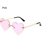 Resim Gootradeskalp Şeklinde Pembe Metal Çerçevesiz Hippi Güneş Gözlüğü Parti Aksesuarımavi51gri Gri 