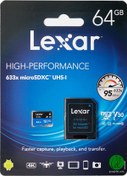 Resim Lexar 64Gb Microsdxc Uhs-I A1 U3 C10 V30 633X 100Mb/S 