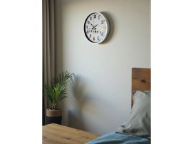 Resim Akıllı Durak 36 cm Beyaz Çocuk Odası Duvar Saati 