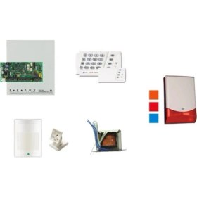 Resim Paradox Alarm Seti Kablolu Paradox SP4000 Kontrol Paneli+Trafo+Pır+Siren 