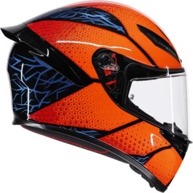Resim Agv K1 S Speedarmor Black Orange Blue Kapalı Kask Xl 