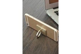 Resim Akıllı Telefon Arkasına Yapıştırılan Yüzük Parmağa Takılan Telefon Tutucu Yüzük 