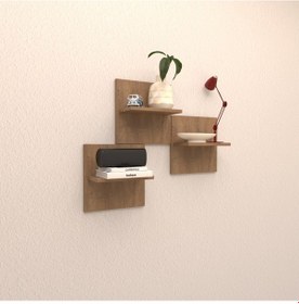 Resim Rafkestir Marin Duvar Rafı Kafkas Meşe ( Mat ) 