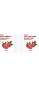 Resim Çilekli Kağıt Maske Lebelage Fruit Strawberry Mask (2 Paketi) 