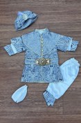 Resim Cherub Baby Şehzade Erkek Bebek Mevlüt Ve Sünnet Kıyafeti Mevlütlük Sünnetlik Takım 