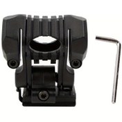 Resim Booıu 25mm Çok Açılı Kask Fener Tutucu - Taktik Led Işık Klip Montaj Aksesuarı Mor 