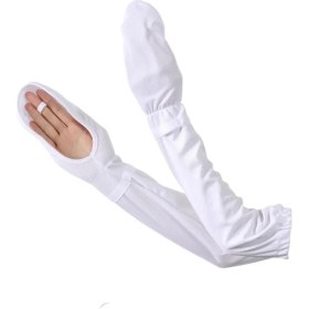 Resim Yuanbao Güneş Koruması Buz Kolları Yaz Sürüş Uv Koruması Gevşek Uzatılmış Kol Koruması Ince Buz Ipek Kolları Parmaksız Eldivenler (Yurt Dışından) 