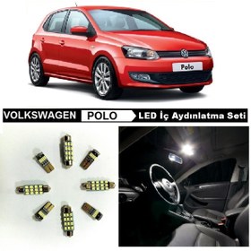 Resim Fardoktoru Vw Polo 6r 6c Beyaz Led Iç Aydınlatma Ampul Seti 9adet 