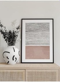 Resim Postifull Modern Çizim Ve Estetik Poster, Boho Duvar Dekoru, Çerçevesiz 33Cm X 48Cm,Büyük Boy Duvar Tablosu;30 X 42 Pembe 