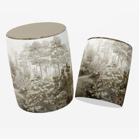 Resim Bluehomeconcept Adawall Orman Tasarımlı Puf 