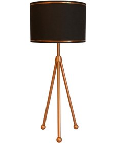 Resim Peral Tripod Ayaklı Bronz Abajur Bronz 