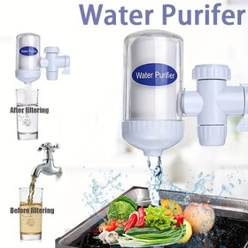 Resim Ev Musluğu Su Arıtma Sistemi - Değiştirilebilir Kartuşlu Musluk Üstü Filtre, Kolay Kurulum, Elektrik Gerektirmez, Mutfak Arıtma İçin Plastik Şişe Kap Tipi 
