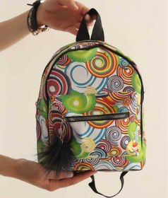 Resim Efe Çocuk Mini Sırt Çanta Astarlı 2 Bölmeli En 20 Boy 27 Cm 