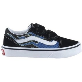 Resim Vans Old Skool V Siyah Mavi Erkek Çocuk Spor Ayakkabı Karışık 