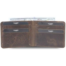 Resim Guard Leather Guard Antik Kahverengi El Yapımı Deri Erkek Cüzdanı Çok Renkli 