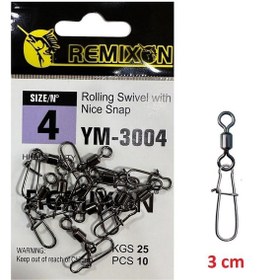 Resim Remixon Ym-3004 No:4 Klipsli Fırdöndü 10 Adet 