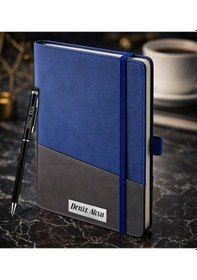 Resim Bk Gift Kişiye Özel Mavi Termo Deri Defter Ve Touchpen Kalem Seti -18, Kurumsal Ve Özel Hediye, Yeni İş Hediyesi Kobitmeyencom36089 Bk Gift 