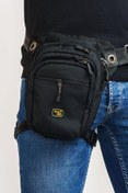 Resim İMAKS Çok Gözlü Su Geçirmez Unisex Siyah Bel Bacak Omuz Motosiklet Kurye Çantası Bodybag Sarı Siyah 4962 