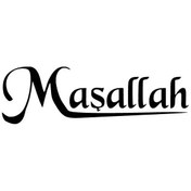Resim habune Maşallah Sticker 20 X 6 Cm 
