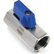 Resim "3/8"" Paslanmaz Mini Küresel Vana Dişi - Dişi 316" 