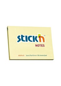 Resim Hopax Stıckn Yapışkanlı Not Kağıdı 100 Yp 76x101 Pastel Sarı He21008 