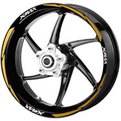 Resim Deeb Yamaha Xmax Jant Şeridi Sarı Beyaz Model S 