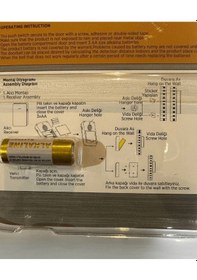Resim Cata Ct-104 Kablosuz Kapı Zili Gri 2 Adet 