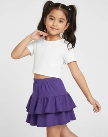 Resim Lıttle World Of Alena Kısa, Fırfırlı, Kloş Etek 322357640 Violet 