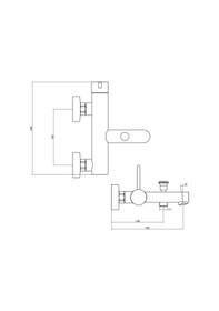 Resim Fause Banyo Bataryası Lisio Siyah Kbb121-B Mat Siyah 