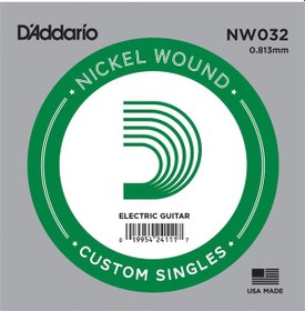 Resim D'addario Nw032 .032 Elektro Ve Akustik Gitar Tek Tel 