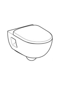 Resim Geberit Selnova Rimree Asma Klozet Ve Soft Kapak Takımı, Beyaz Diğer 