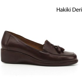 Resim Gönderi(R) Gönderi R Kadın Kahve Antik Dolgu Taban Püsküllü Hakiki Deri Ayakkabı Gdza13424205 Kahverengi 