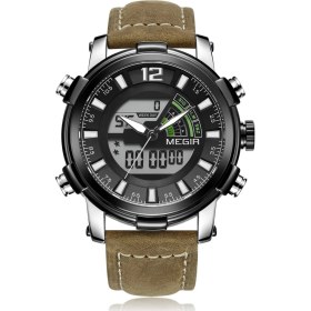 Resim 2xudc Beyaz Megir Açık Alaşım Takvim Spor Kuvars Izle Noctilucent Üç Göz Moda Büyük Bilek Erkekler Için Yeni Bilek Izle (Yurt Dışından) 