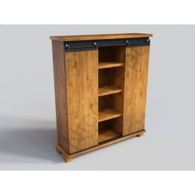Resim NT Concept Ntconcept Liva Doğal Ağaç Ofis Kitaplık(160CM-H180CM-41CM) 