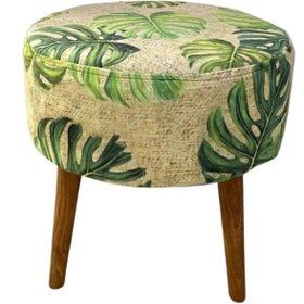 Resim Puf Koltuk Tabure - Yaprak 