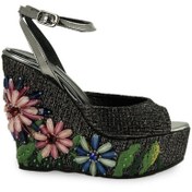 Resim Vario Kadın Siyah Dolgu Topuklu Ayakkabı 