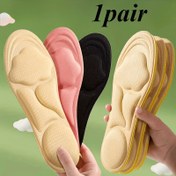 Resim 1 Çift 5D Ergonomik Ayakkabı Tabanlıkları - Koşu, Yürüyüş ve Dış Mekan Sporları için Nefes Alabilir Konforlu İçlikler - 3 Renk (Siyah, Bej, Pembe) - Ayarlanabilir Boyut 35-42 (EU 23-26cm/9.06-10.23in) - Unisex Uyum, Ayakkabı Aksesuarları, Koşu Tabanlıkları, Esnek Malzeme 