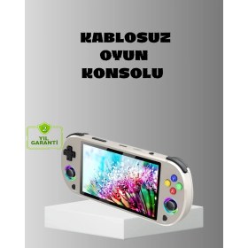 Resim S'82 Hd Çıkış Destekli Taşınabilir Oyun Konsolu – 5 Inç IPS Ekran, Rgb Işıklı 