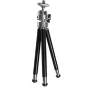 Resim Samdoo Metal Malzeme Mini Tripod, 360 Derece Ayar, Esnek Bacaklı, Siyah - Kamera, Kamkorder Ve Mini Projektör İçin Taşınabilir Tutucu 