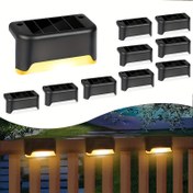 Resim 10 adet LED Güneş Bahçe Lambaları - Dış Mekan Yolu, Güverte, Çit ve Railing Dekoratif Aydınlatma, Işık Sensörü, Taşınabilir, Yarı Gömme Montaj, Nikel Pil, 600mAh, Festiv Atmosfer, Dış Mekan Aydınlatması | Modern Dış Mekan Aydınlatması | Güneş Enerjili Lambalar 