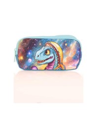 Resim Kaukko Kids 3 Bölmeli Kalem Çantası Layer Dinosaur Mavi L8184 