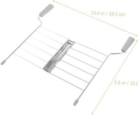 Resim Paslanmaz Çelik Ekmek Isıtma Rafı Sandviç Rafı Toast Makinesi Aksesuarı Kompakt Ve Hafif Tasarım Ile Süreli Kullanım Için Uygun 