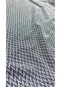 Resim Lunga Vita Başak Desen Dokuma %100 Pamuklu Çok Amaçlı Pike Koltuk Örtüsü 180x230 Indigo 
