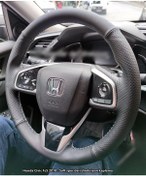 Resim Honda Civic Fc5 Araca Özel Direksiyon Kılıfı Siyah 