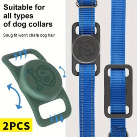 Resim 2'li AirTag koruyucu kılıflar seti, evcil hayvan kılıfları, özel tasmalar, Apple boyun kılıfları, kedi boyun halkaları, Tag, köpek AppleTag, kedi ve köpek kaybolma önleyici araç, takip lokatörü, yavru köpek kaybolma önleyici 