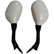 Resim Motolider Ayna Takımı Beyaz Honda Alpha 110 