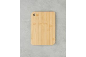 Resim Feyza Design Bambu Kesme Tahtası Çift Seti 20X28 ve 24X33 Cm, Doğal ve Şık Tasarım 