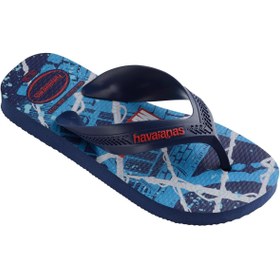 Resim Havaianas Lacivert Erkek Çocuk Terlik 414700 MAX MARVEL BLUE 