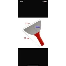 Resim Asseds Store Plastik Saplı Metal Spatula Sıva Duvar Macun Boya Kazıma Ispatulası 12 cm Takılabilir Sap 